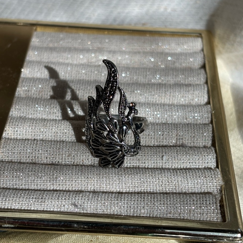 925 swan ring